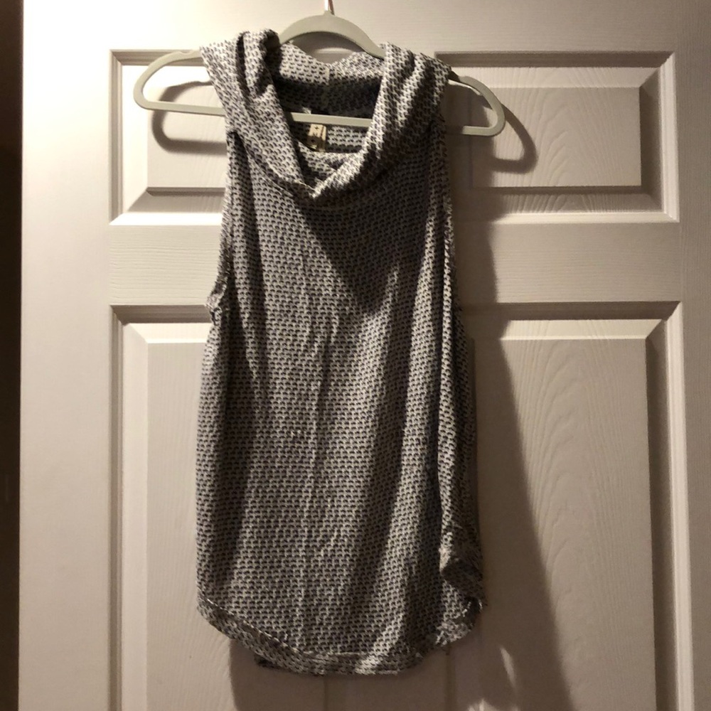 Cowl neck tank top